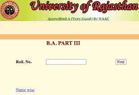 BA-Final-Year-Result-2021, Rajasthan-University-BA-Final-Year-Result