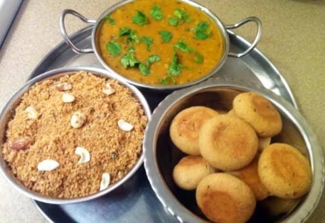 Rajasthan Food Dal Bati Churma