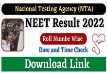 NEET-Result-2022-Name-Wise, Roll-Number-Download-Link