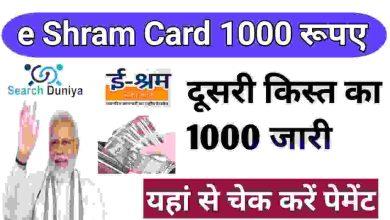 e-Shram-Card-Second-Payment-Status-Check-Online, श्रमिकों-के-खातें-में-1000-रुपए-आने-शुरू, यहां-देखें-दूसरी-लिस्ट