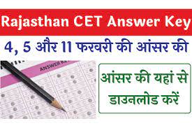 Rajasthan-CET-Senior-Secondary-Level-Answer-key-2023