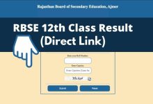 RBSE 12th RESULT 2023 LIVE